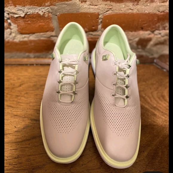 NIKE New AIR JORDAN ADG 4 MENS GOLF SHOES PHANTOM BONE VOLT. Size 10 - Picture 4 of 5